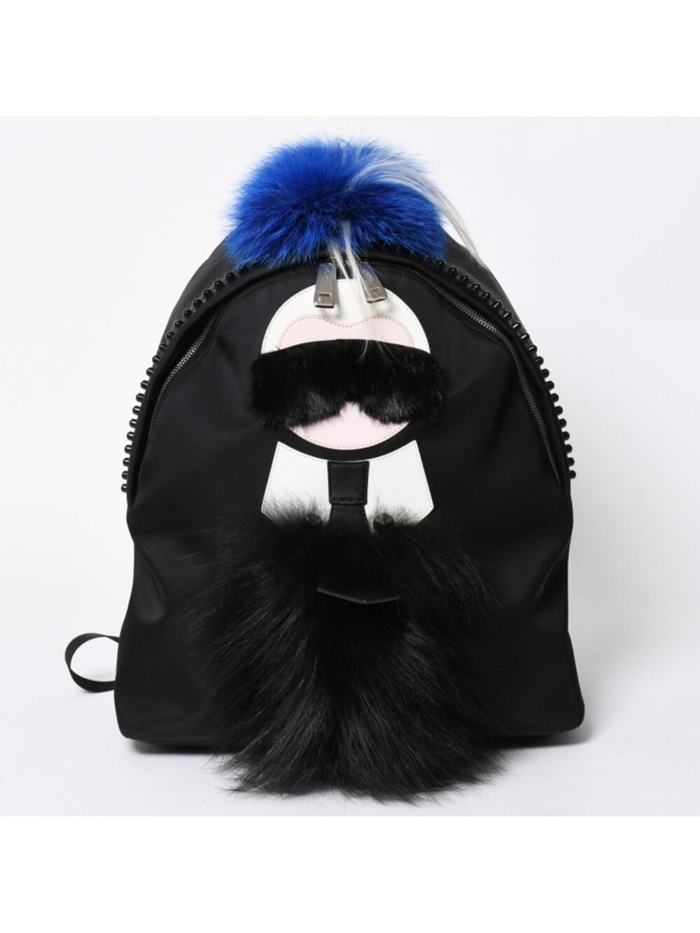 Fendi Karl Lagerfeld Carlito Backpack Nylon Black Monster
